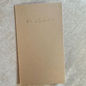 Bulgari Elegant Gold card receipt holder
